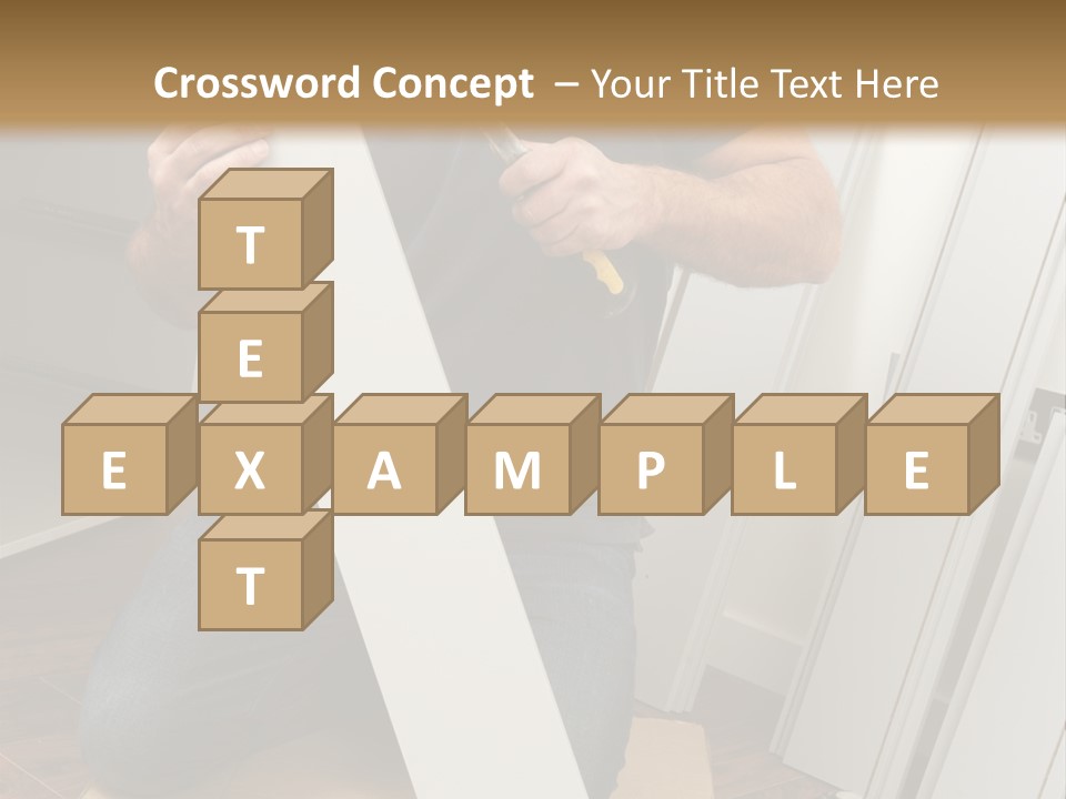 Assembly Furniture Confident PowerPoint Template