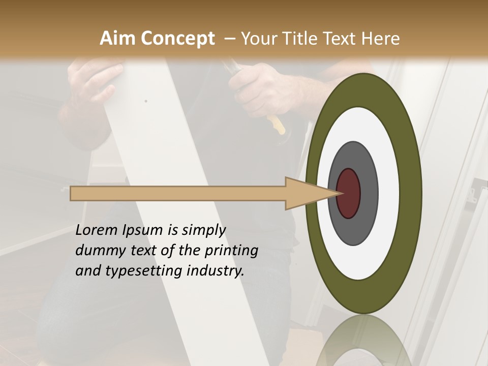 Assembly Furniture Confident PowerPoint Template