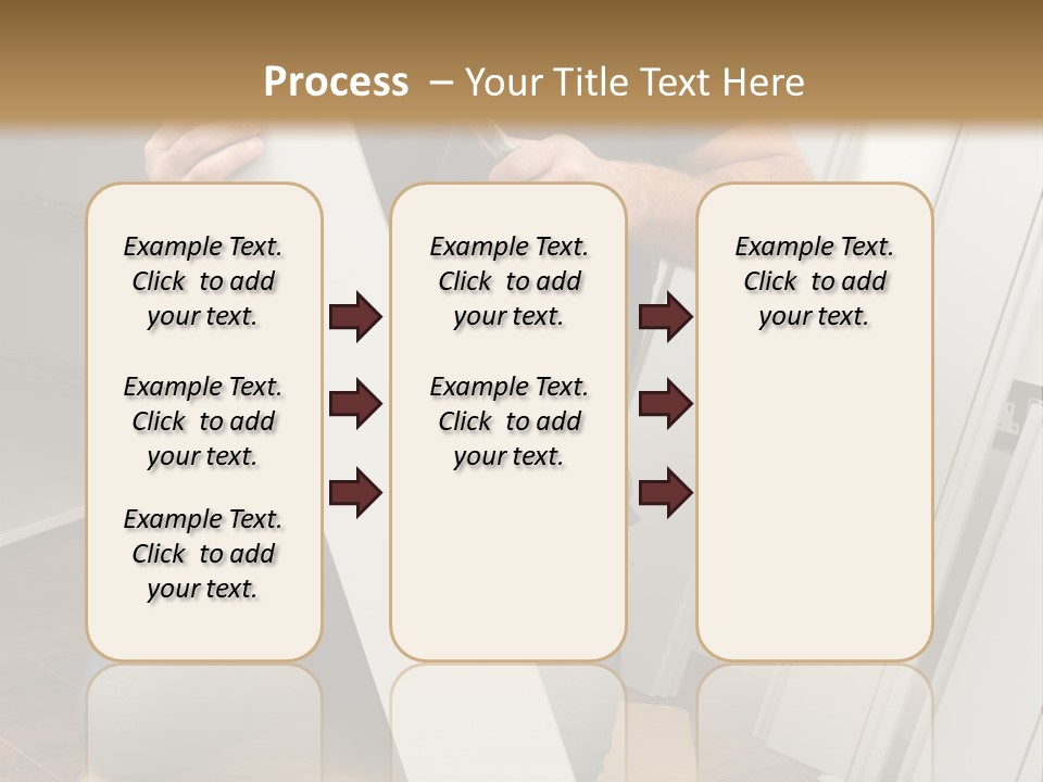 Assembly Furniture Confident PowerPoint Template