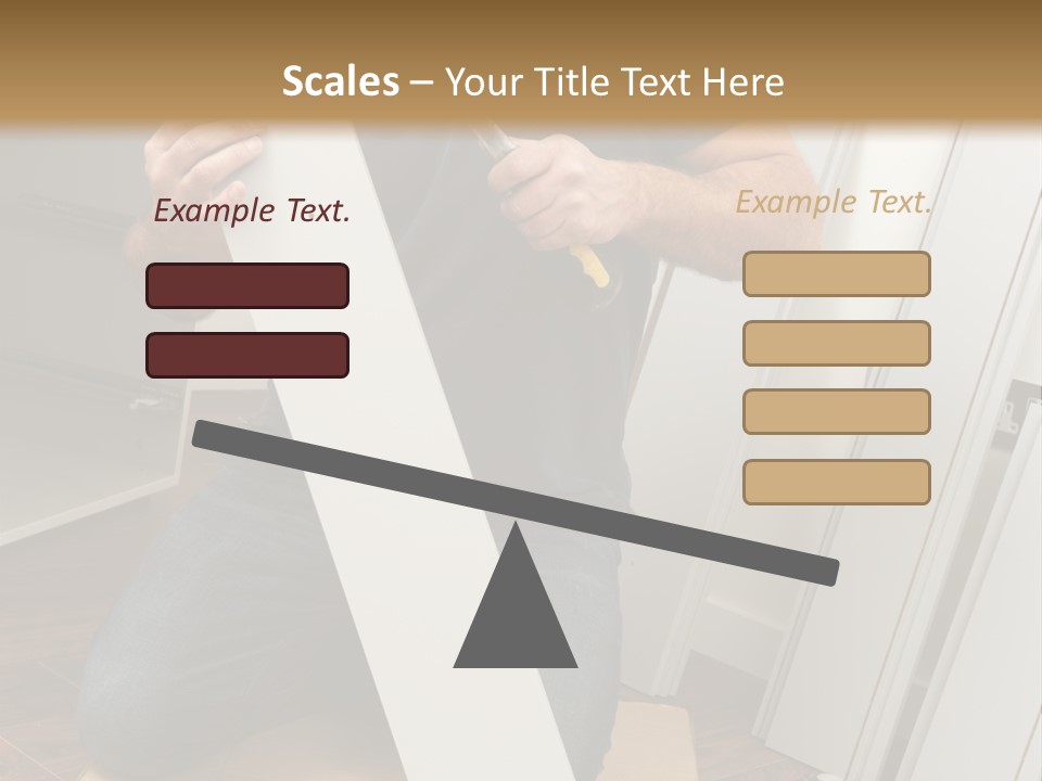 Assembly Furniture Confident PowerPoint Template