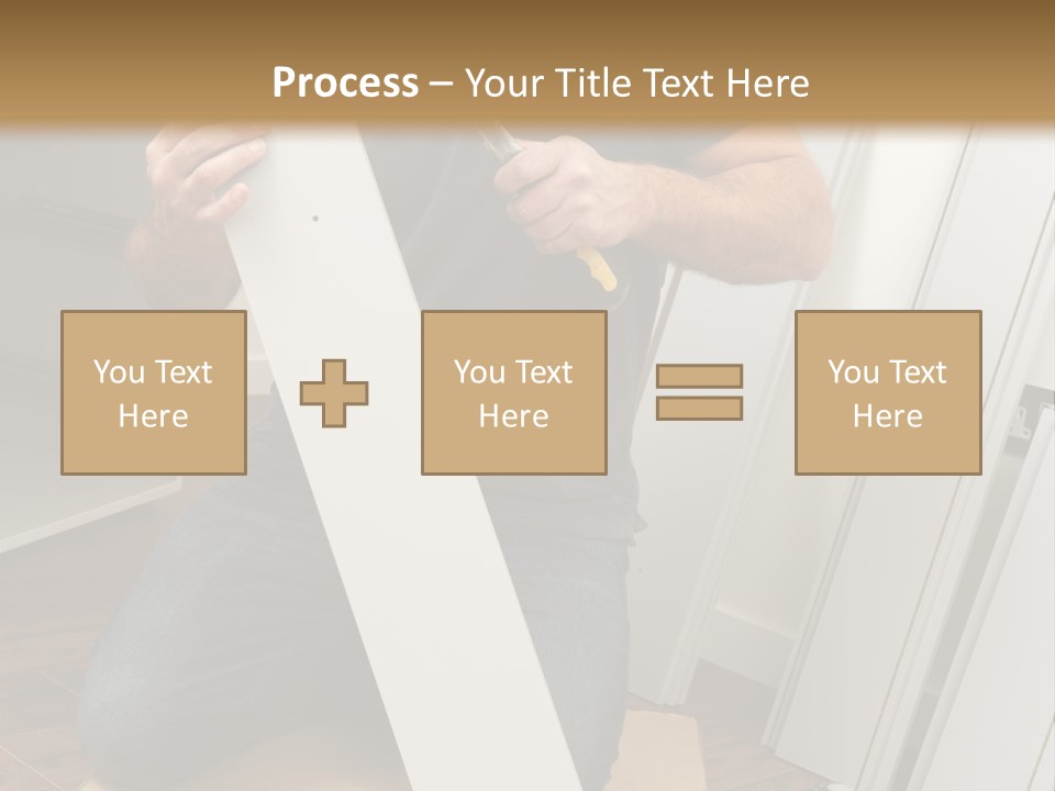 Assembly Furniture Confident PowerPoint Template