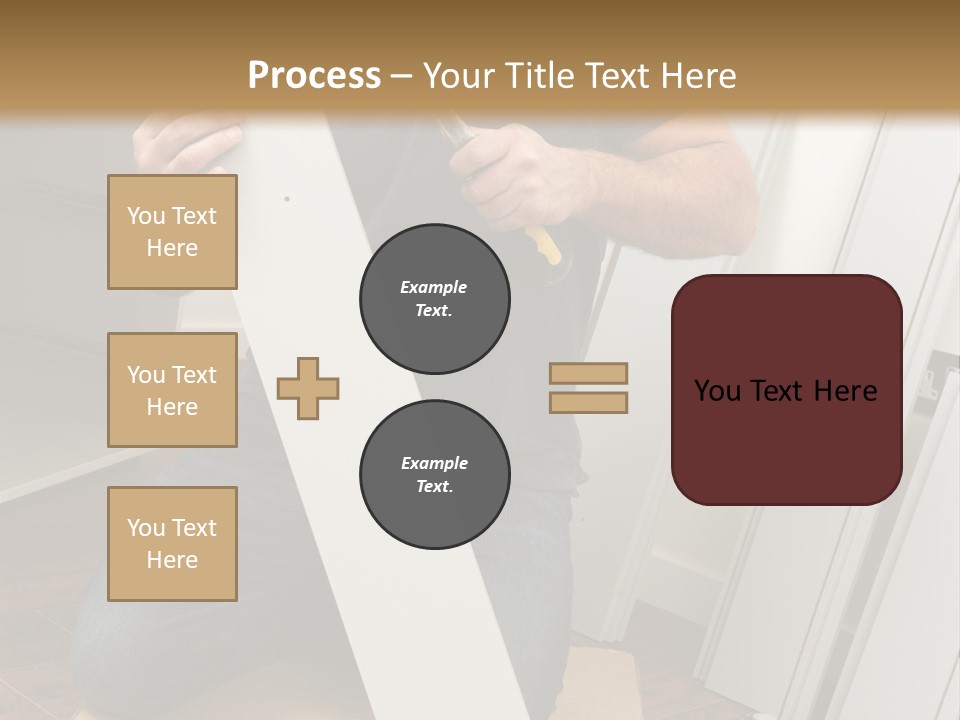 Assembly Furniture Confident PowerPoint Template