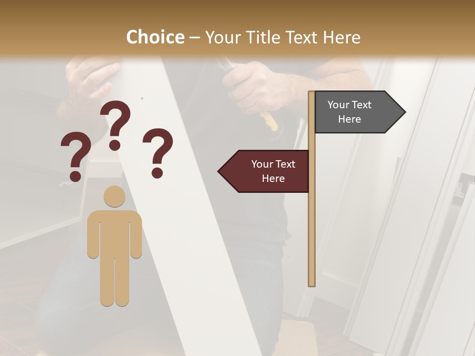 Assembly Furniture Confident PowerPoint Template