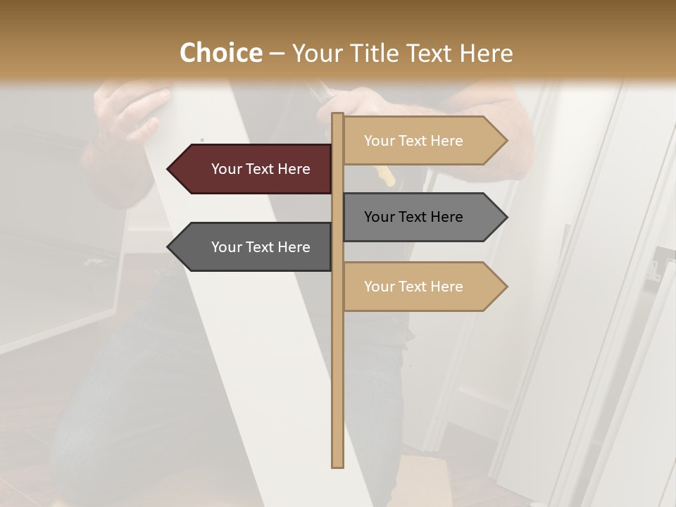 Assembly Furniture Confident PowerPoint Template