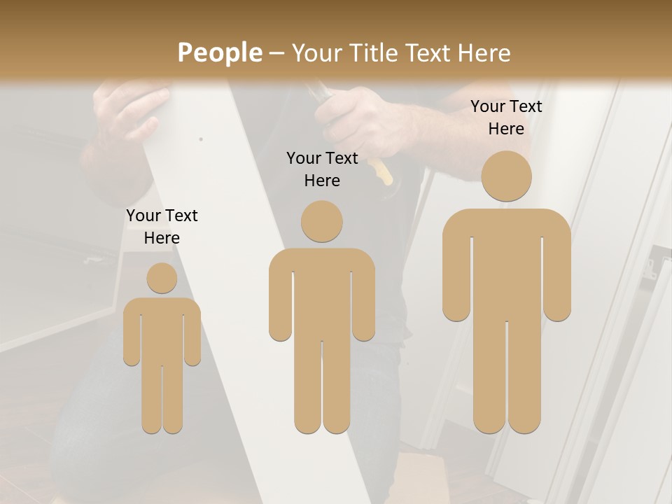 Assembly Furniture Confident PowerPoint Template
