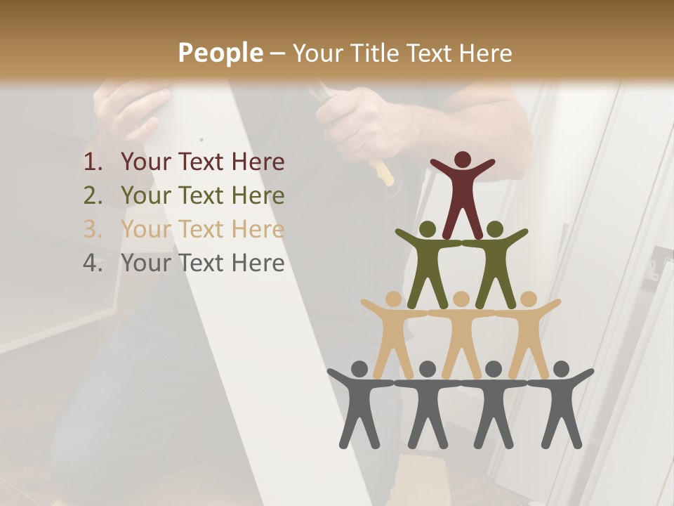 Assembly Furniture Confident PowerPoint Template