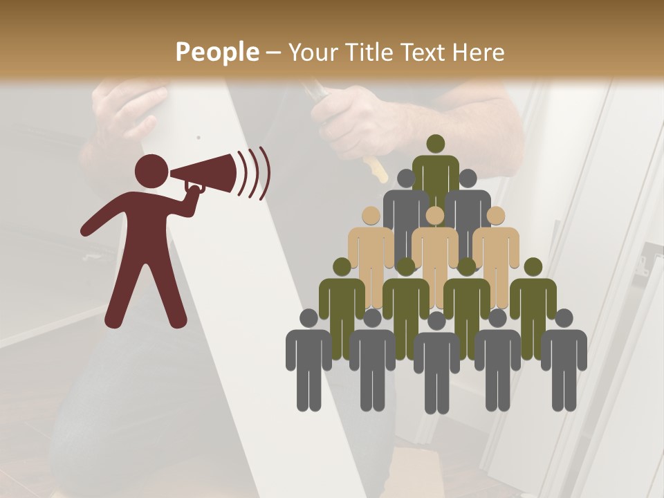 Assembly Furniture Confident PowerPoint Template