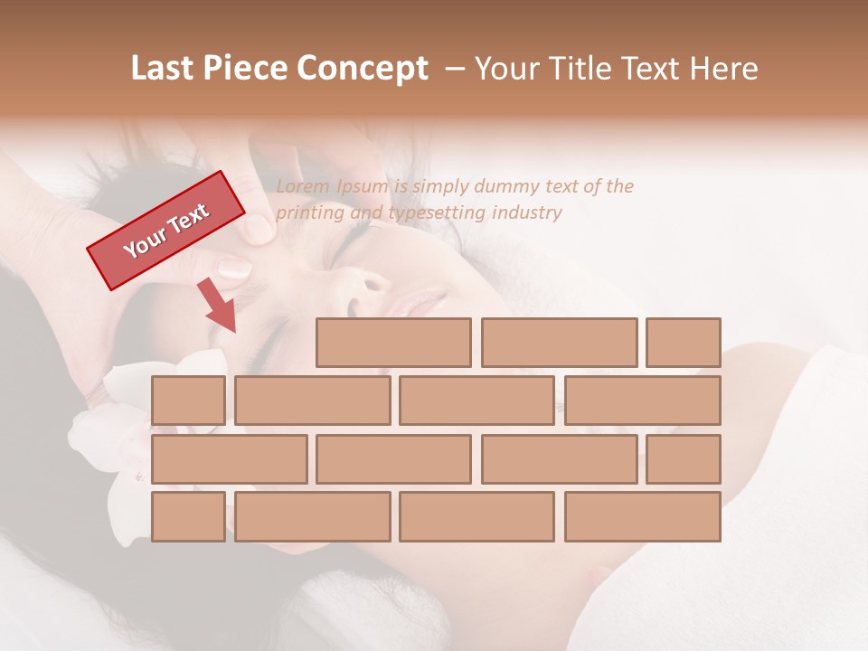 Sensuality Facial Head PowerPoint Template