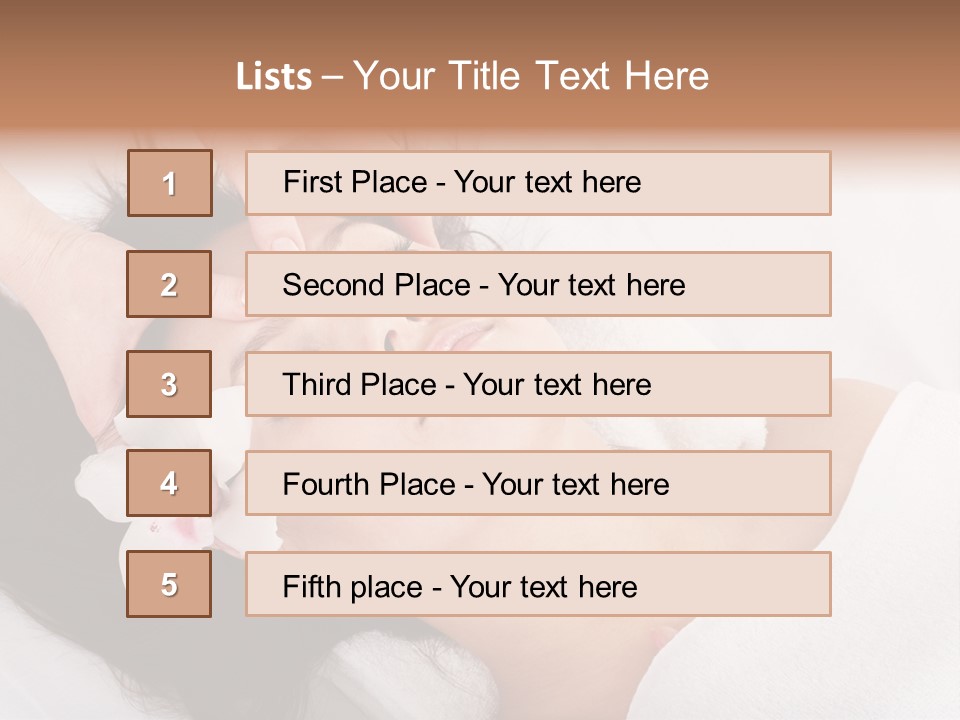 Sensuality Facial Head PowerPoint Template