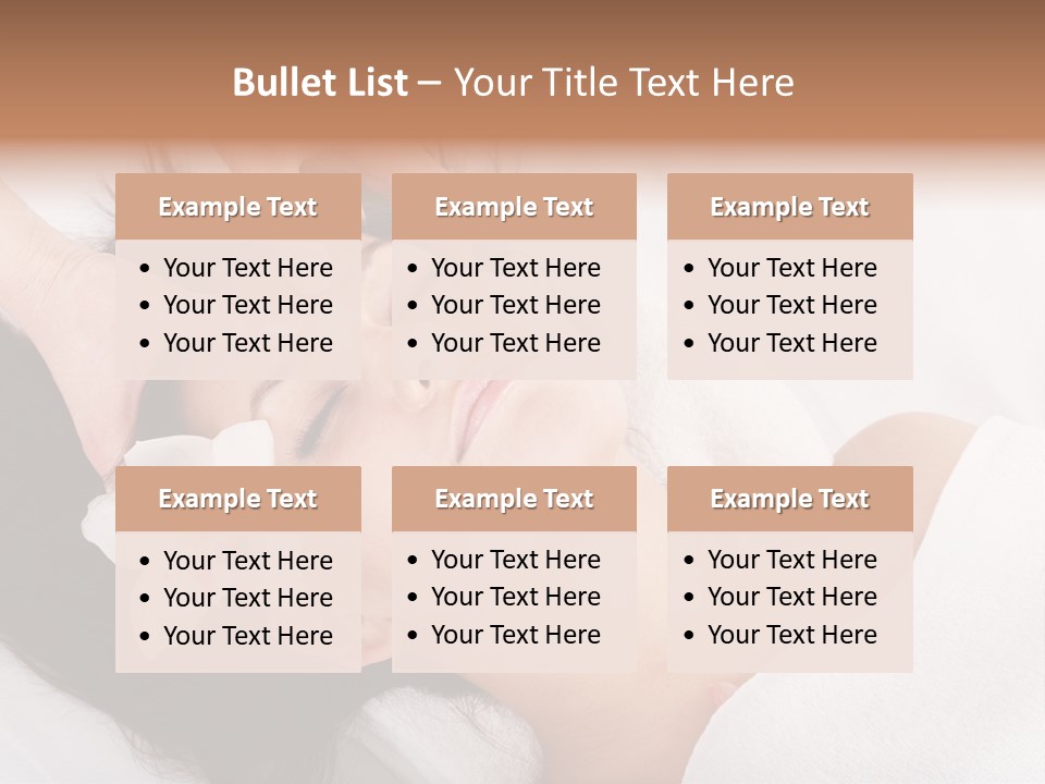 Sensuality Facial Head PowerPoint Template