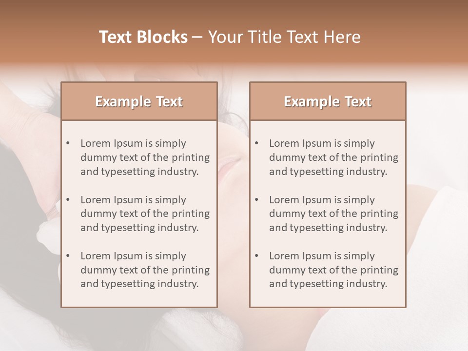 Sensuality Facial Head PowerPoint Template