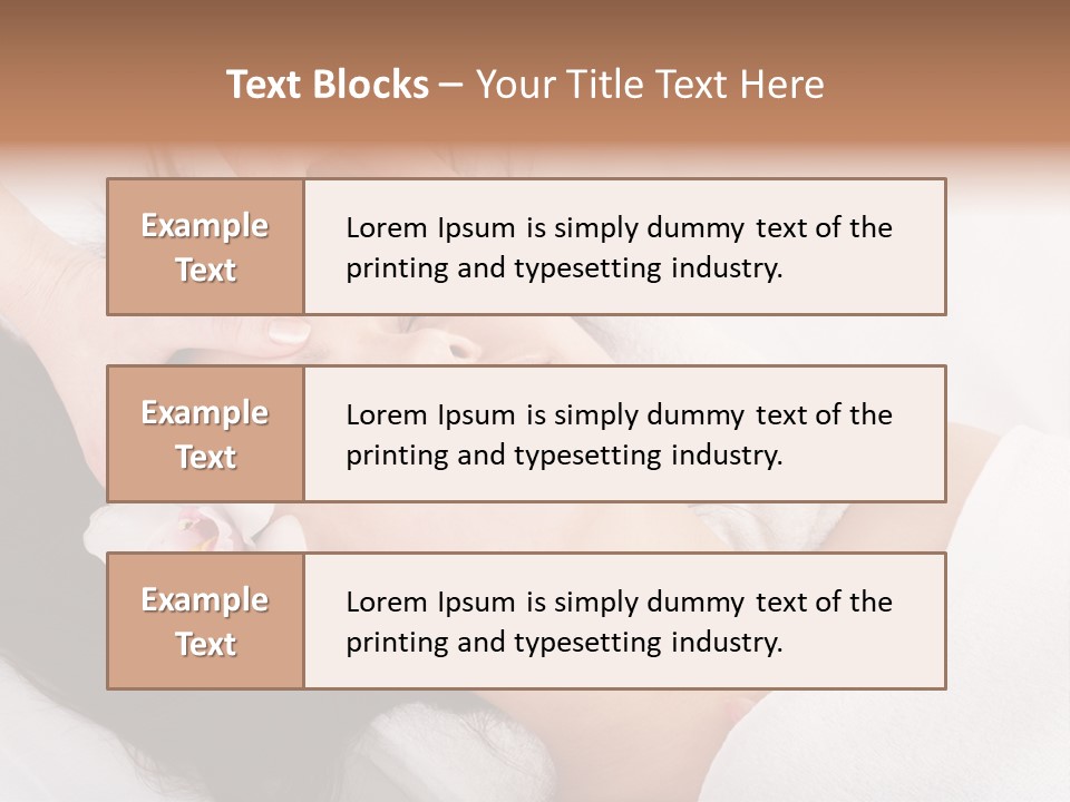 Sensuality Facial Head PowerPoint Template