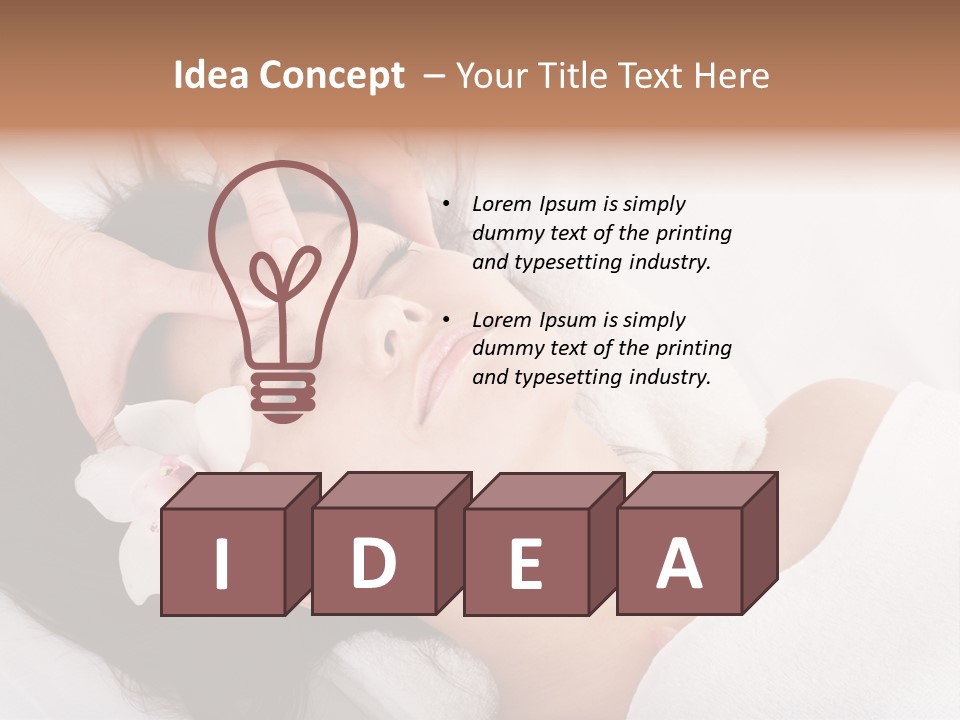 Sensuality Facial Head PowerPoint Template