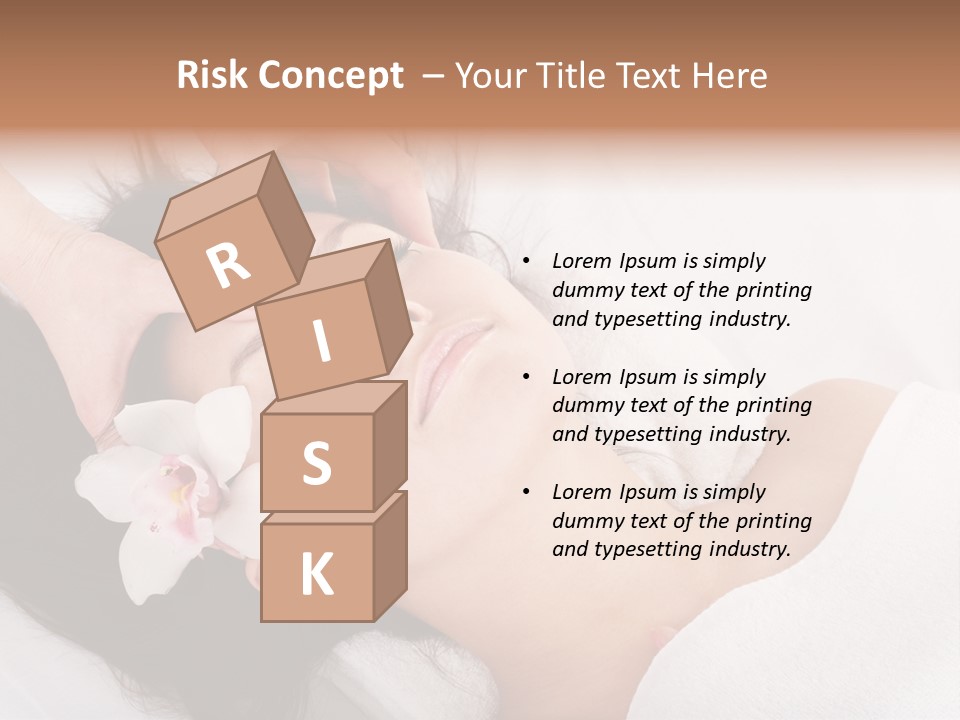 Sensuality Facial Head PowerPoint Template