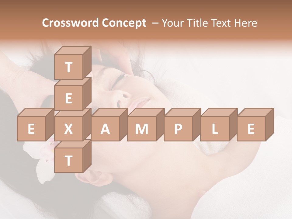 Sensuality Facial Head PowerPoint Template