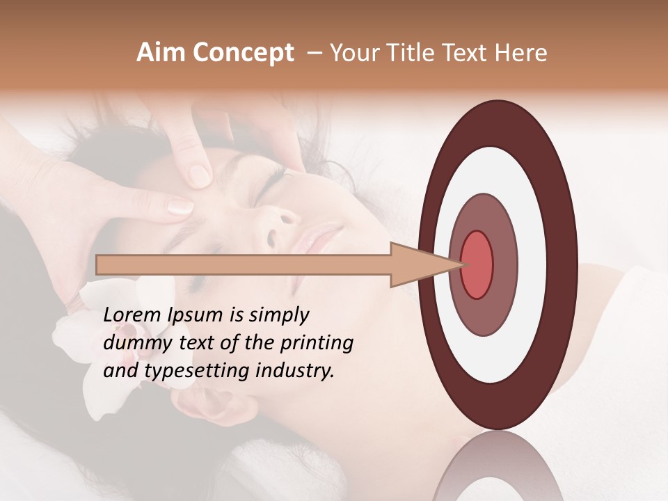 Sensuality Facial Head PowerPoint Template