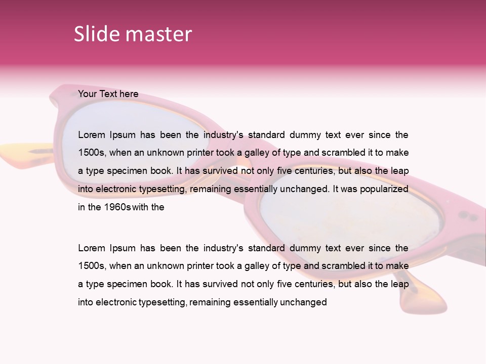 Glory Stand Flag PowerPoint Template