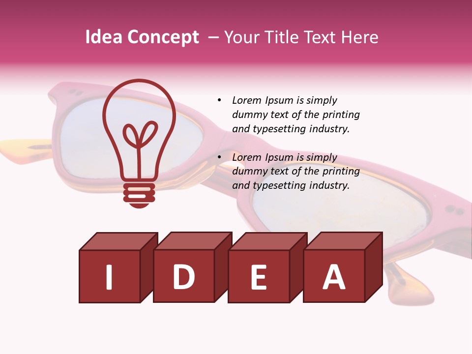 Glory Stand Flag PowerPoint Template