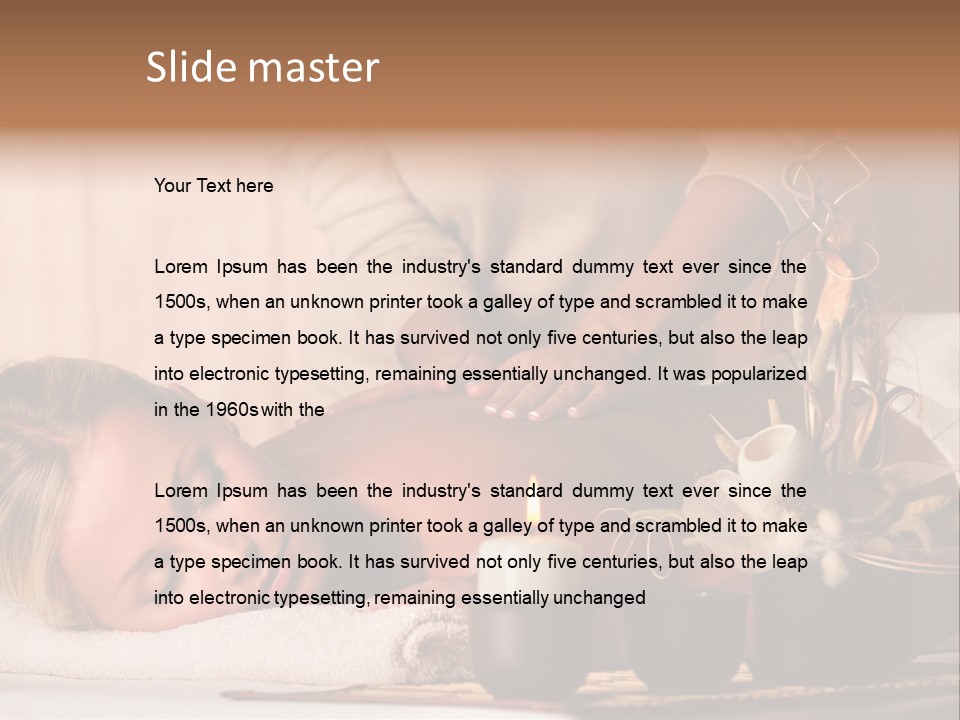 Calm Rest Masseur PowerPoint Template
