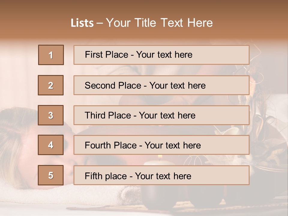 Calm Rest Masseur PowerPoint Template