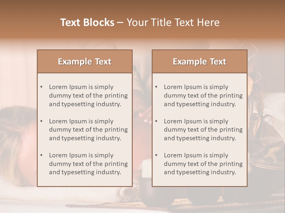 Calm Rest Masseur PowerPoint Template