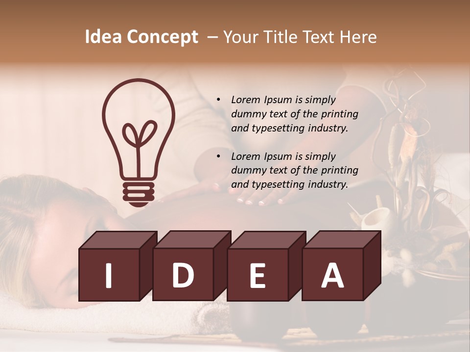 Calm Rest Masseur PowerPoint Template