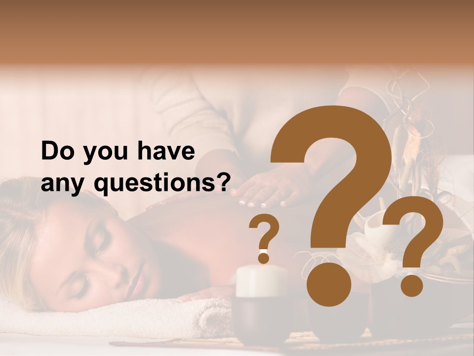 Calm Rest Masseur PowerPoint Template