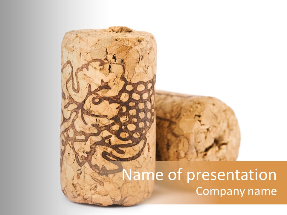 Covering Propriete Wine PowerPoint Template