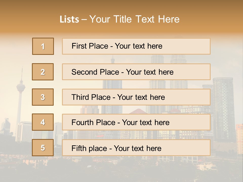 Malaysian Night Attraction PowerPoint Template