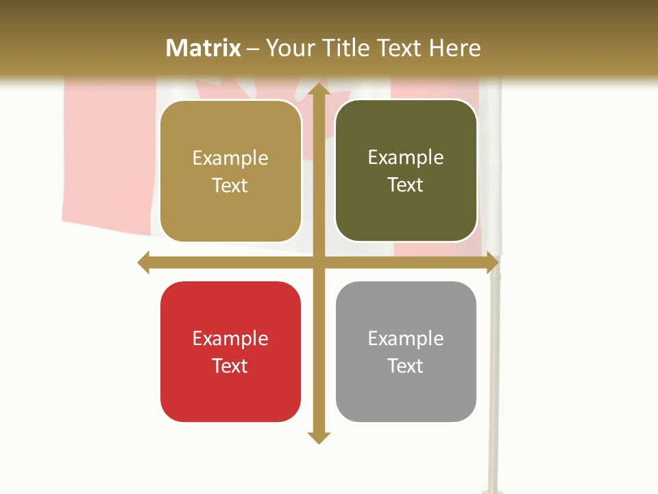 Glory Stand Flag PowerPoint Template