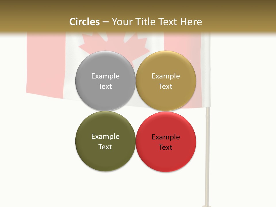 Glory Stand Flag PowerPoint Template