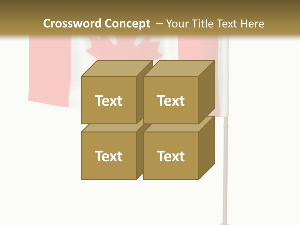 Glory Stand Flag PowerPoint Template