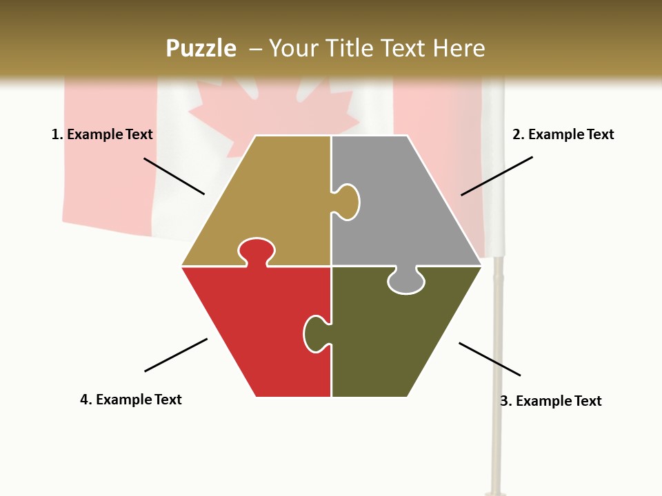 Glory Stand Flag PowerPoint Template