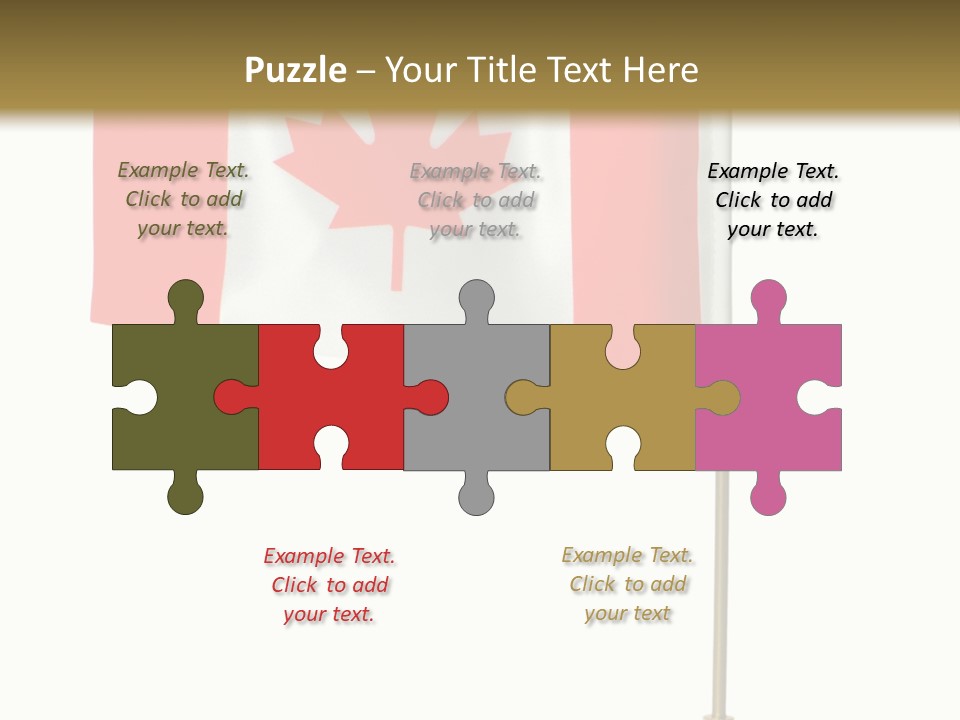 Glory Stand Flag PowerPoint Template