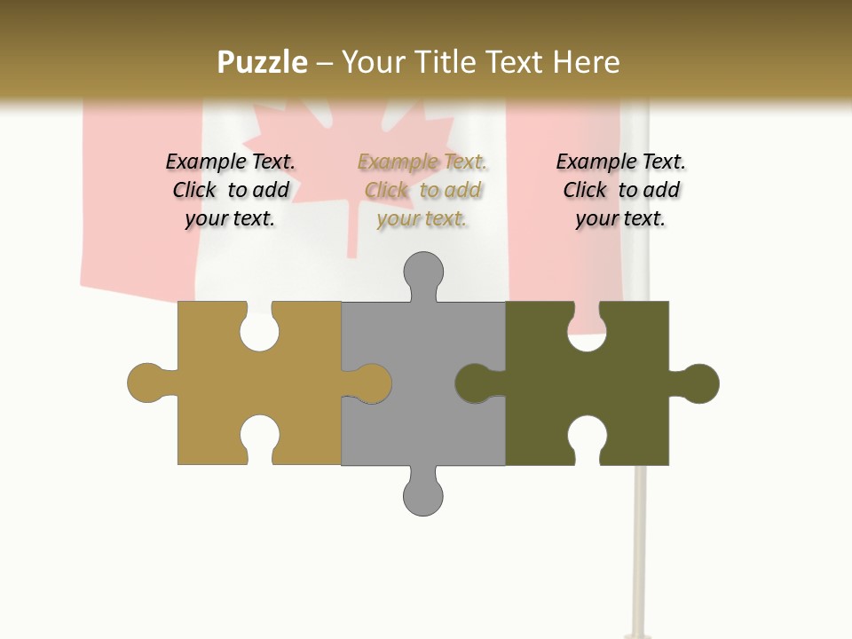 Glory Stand Flag PowerPoint Template