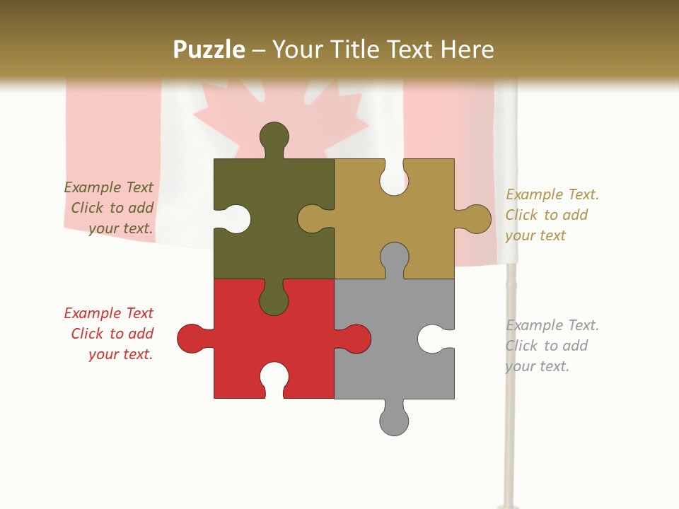 Glory Stand Flag PowerPoint Template