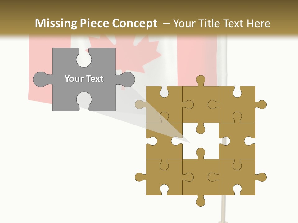 Glory Stand Flag PowerPoint Template