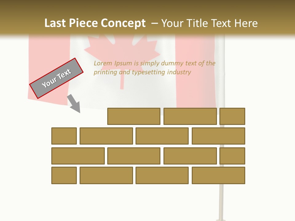 Glory Stand Flag PowerPoint Template