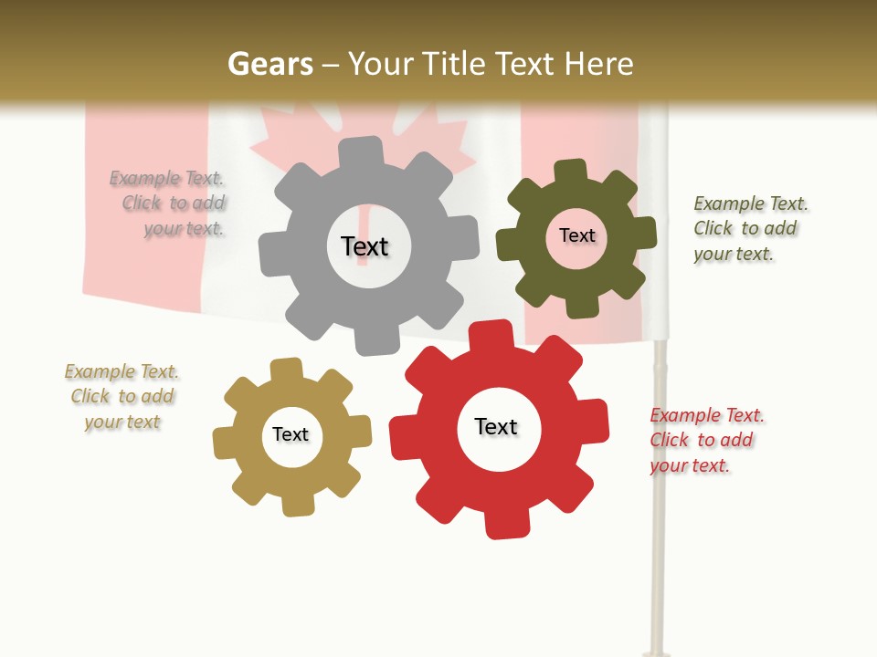 Glory Stand Flag PowerPoint Template