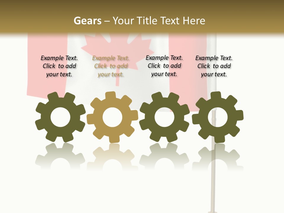 Glory Stand Flag PowerPoint Template