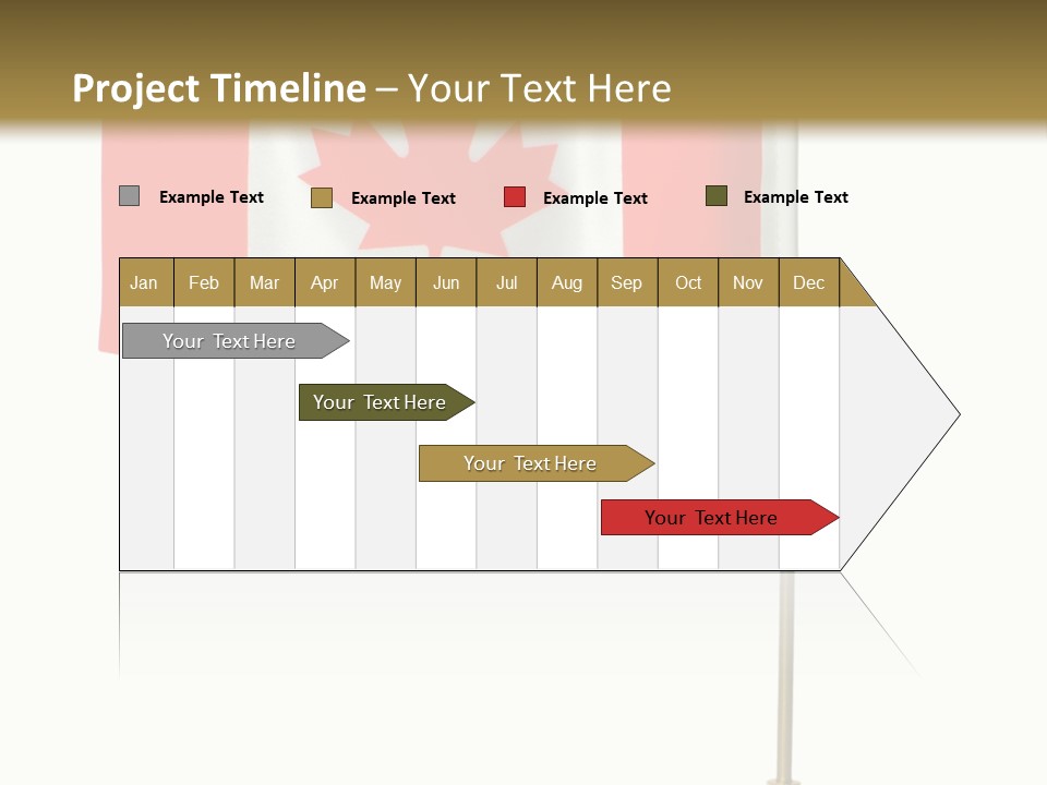 Glory Stand Flag PowerPoint Template