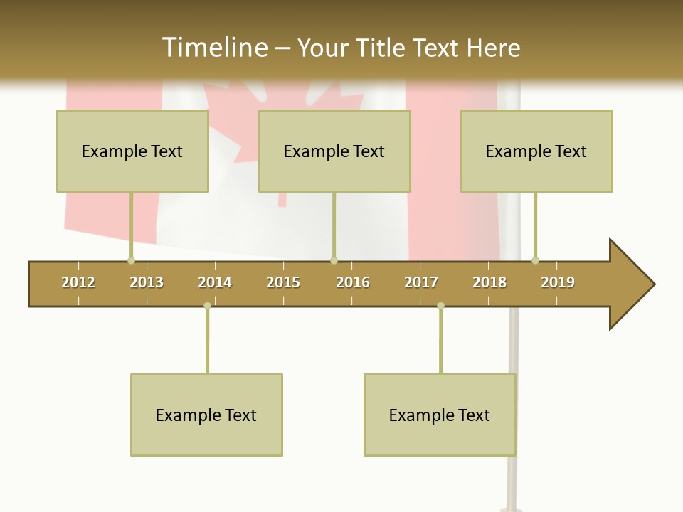Glory Stand Flag PowerPoint Template