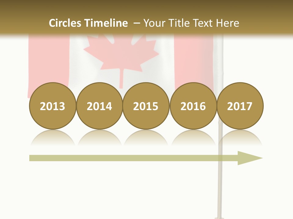 Glory Stand Flag PowerPoint Template