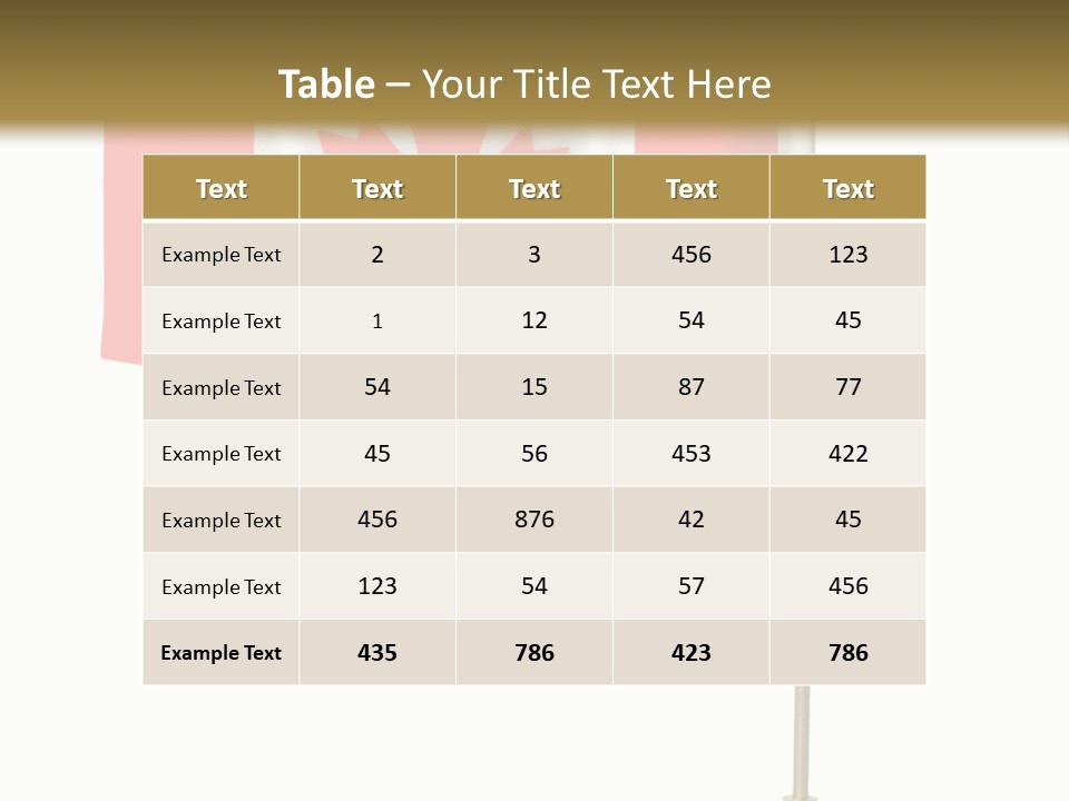 Glory Stand Flag PowerPoint Template