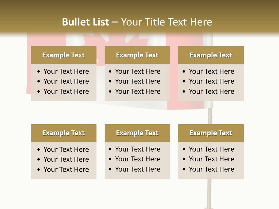 Glory Stand Flag PowerPoint Template