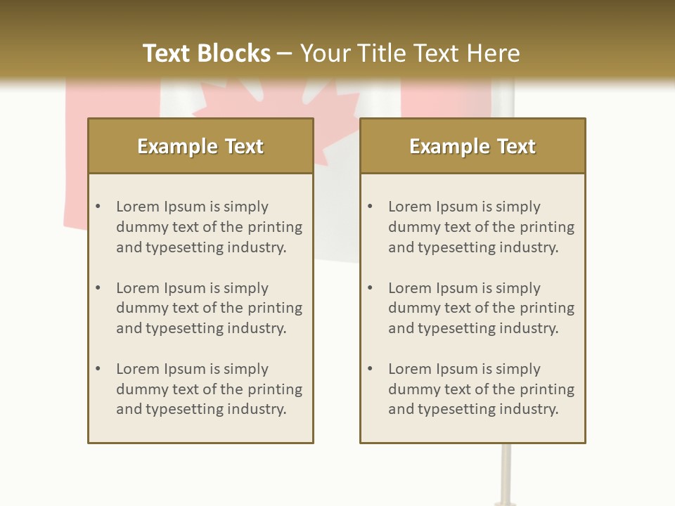 Glory Stand Flag PowerPoint Template