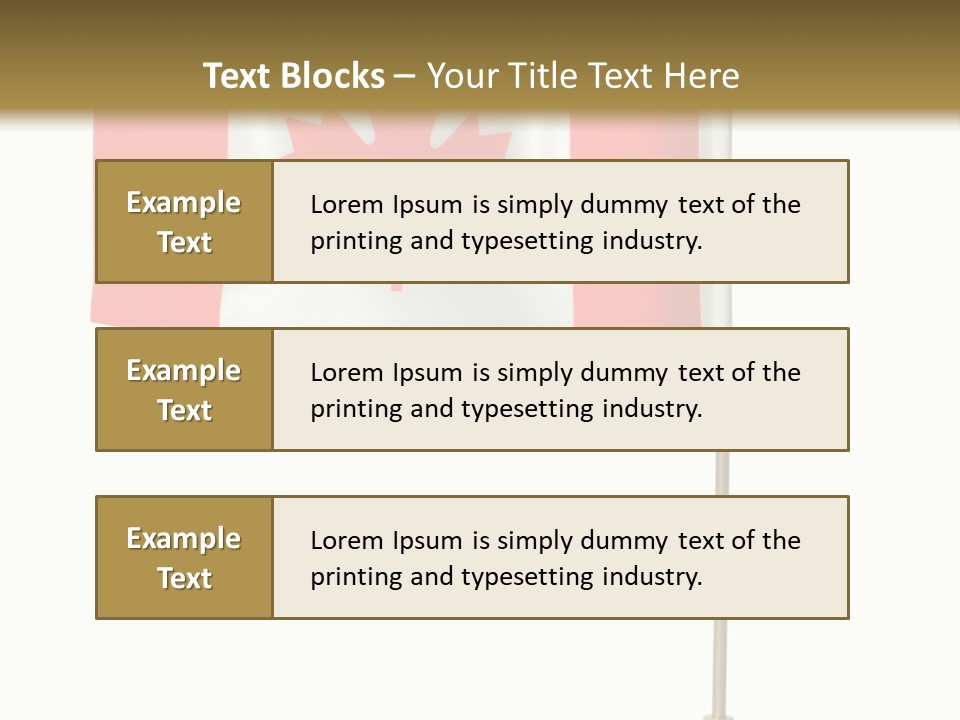 Glory Stand Flag PowerPoint Template