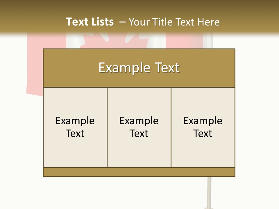 Glory Stand Flag PowerPoint Template