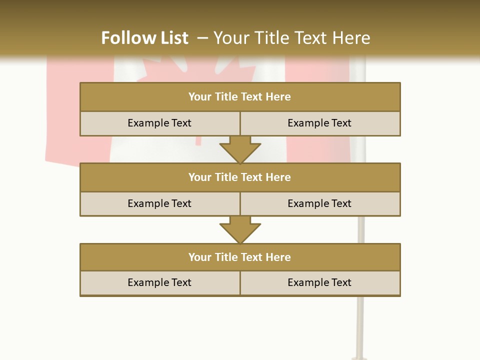 Glory Stand Flag PowerPoint Template