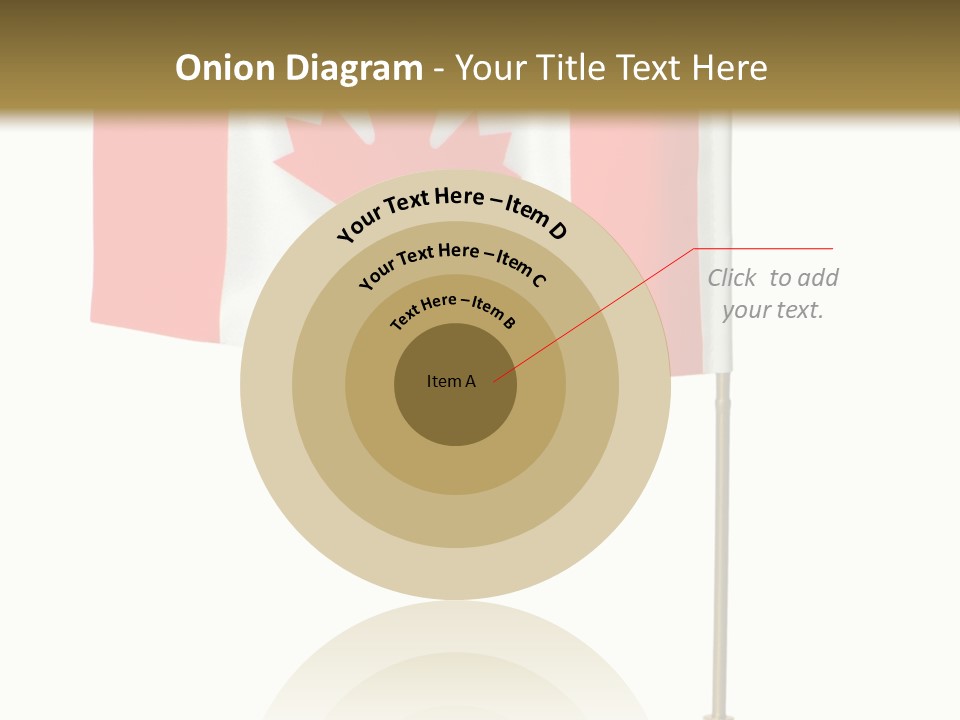 Glory Stand Flag PowerPoint Template